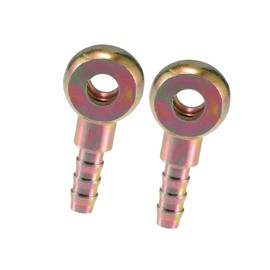 TUCKBOLD Universal Banjo Bolt 8mm OD Banjo Bolt Hose Barb Fitting Adapter Replacement for Motorcycle Car Metal Bronze Tone (Set of 2) Automotive Parts