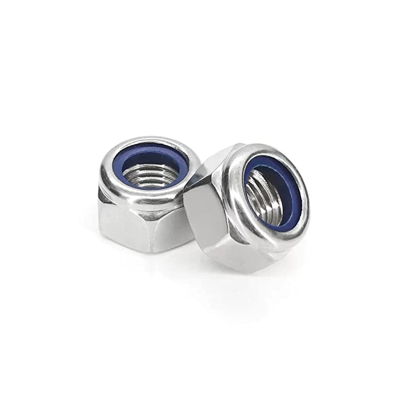 M18-2.5 Self-Locking Nuts A2 V2A 304 Stainless Steel Lock Nuts