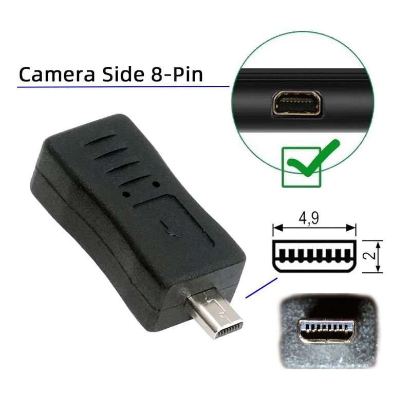 chenyang 3 Pack Mini 8Pin to USB 2.0 Adapter, USB