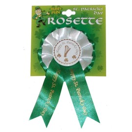 St Patricks Day Irish For The Day Rosette pin Badge decoration
