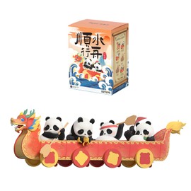 52TOYS Panda Roll Dragon Boat Racing Series 1PC Action Figure, Collectible Toy Kawaii Creative Gift Room Decor Desktop Decoration, Gift for Birthday Party