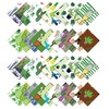 Soimoi Precut 10-inch House Plants Prints Cotton Fabric Bundle Quilting