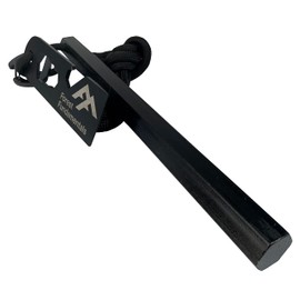 Forest Fundamentals™ XL Hive Fire Starter™ & Stealth Striker | Large Hexagonal Ferro Rod Fire Steel & Striker | 3" & 6" Lengths | Lanyard Hole & 550lb 'Survival Cord' Lanyard | 20,000+ Strikes