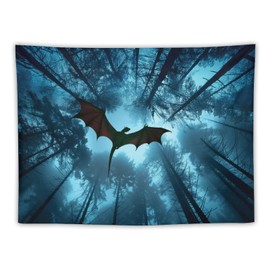 ANMOGID Dragon Ceiling Tapestries for Bedroom, Tree Fabric Wall Hangings for Living Room Dorm Party Home Office Nature Tapestry Forest Wall Hanging Decor 30"x40"