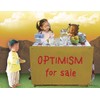 Optimism For Sale: Unique Blank Greeting Card