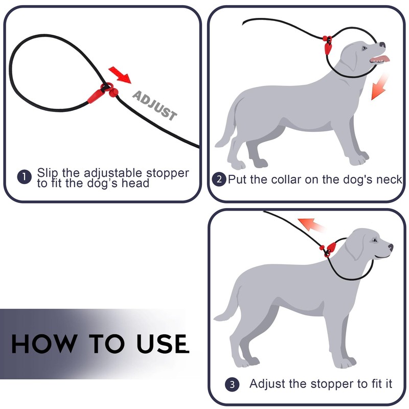Slip Lead Dog Leash Slip Lead 6 FT Dog Training