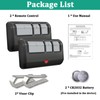 Universal Garage Door Opener Remote with Visor Clip, Works for