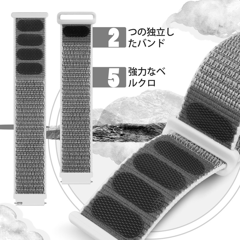 [Acortjl] Watch Band 18mm 20mm 22mm Quick Release Nylon Sport