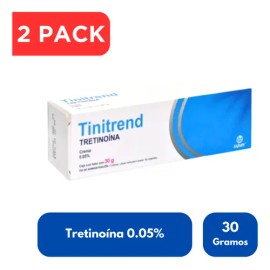 Tretinoína 30 G 0.05% Elimina Manchas Acné Arrugas 2 Pack Acneica Noche