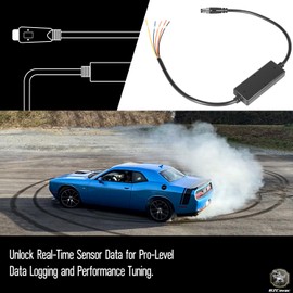 Bzcovac Professional Link Cable Compatible with HP Tuners MPVI3 / MPVI2 - Analog & CAN Bus Input Cable for External Sensors, OBD2 Data Logging, Cable Only