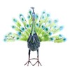 Metal Peacock Statue Realistic Easy DIY Assembly Beautiful Peacock Statue