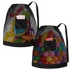 KKONHII 2Pcs Large Mesh Beach Bag Drawstring Toys Bag, Reusable