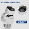 EMVANV Shower Head Swivel Ball Adapter, All Metal Adjustable Shower