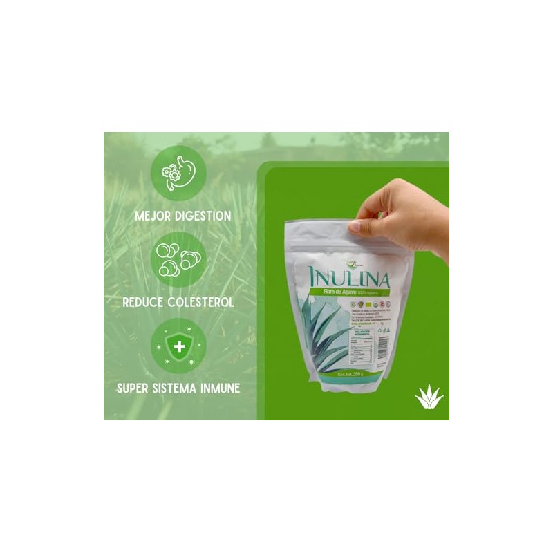 Inulina de Agave en Polvo 250 g, Green House