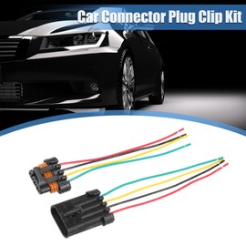 QUARKZMAN 1 Set 4 Pin Oxygen Sensor Connection Adapter Plug Connector Kit for Car