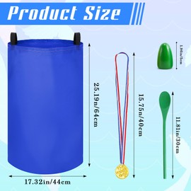 Dyrfolm Potato Sack Race Bags,18 Pcs Outdoor Games for Kids,Egg and Spoon Race Carnival Games,Outdoor Lawn Games Backyard Games Set for Kids Birthday Party Family Camping Games