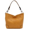 Hobo Shoulder Bag with Big Snap Hook Hardware (Mustard)