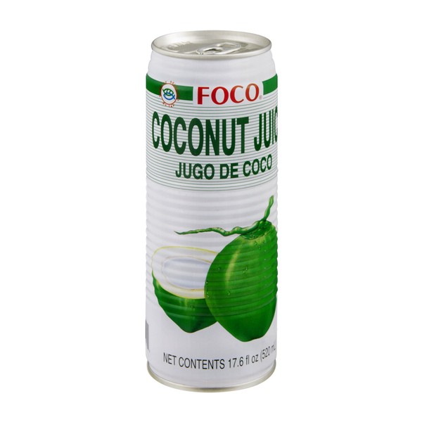 FOCO Coconut Juice, 17.60 Ounce (Pack of 24)