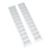 2 Pcs Air Vent Ventilation Grille Aluminium Alloy Rectangular Vent