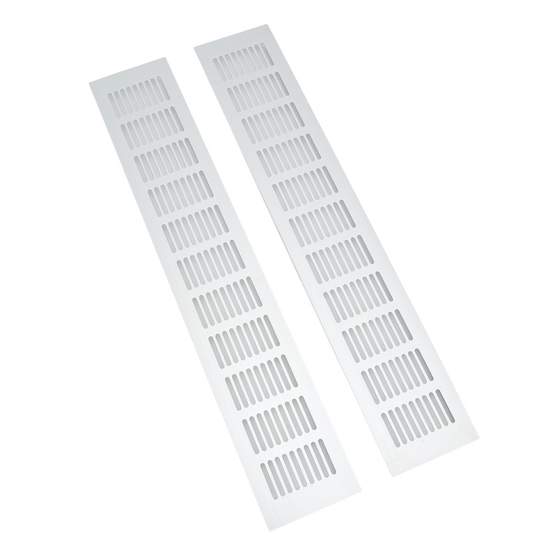 2 Pcs Air Vent Ventilation Grille Aluminium Alloy Rectangular Vent