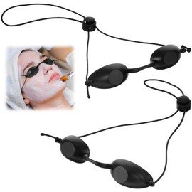 BOHUIZ 2 Stück Solarium Brille, UV Schutzbrille Solarium für Zuhause UV Brille Ergonomisches Design Augenschutz Infrarot Led für UV-Infrarot-LED-Lichttherapie