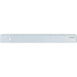 CONNECT Lineale Lineal 30cm Kunststoff transparent