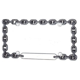 Die Cast Metal License Plate Frame - Chain