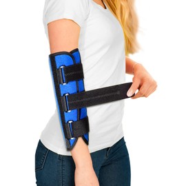 Elbow Brace Splint for Ulnar Nerve Entrapment Cubital Tunnel Syndrome for Women and Men, Arm Support Immobiliser Left & Right, for Straighten Arms to prevent Elbow Bending While Sleeping - L/XL