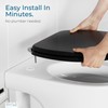 SANILO Wooden Toilet Seat with Soft Close [ROUND] - Decorative,