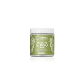 XAMANIA Pomada Cicatrizante con Caléndula, Cacao & Karité. Crema para Quemaduras, Eczema, Rozaduras, Tatuajes, Estrías y Cuidado de la Piel Seca. 100 