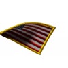 Skyhawk 2x REVERSE AMERICAN FLAG EMBROIDERED PATCH iron-on GOLD BORDER