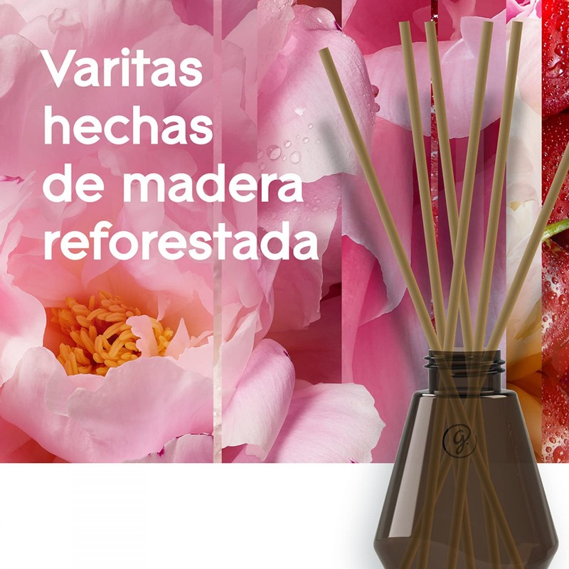 Glade® Aromatizante Varitas Alegría Floral y Frutos Rojos Frasco con