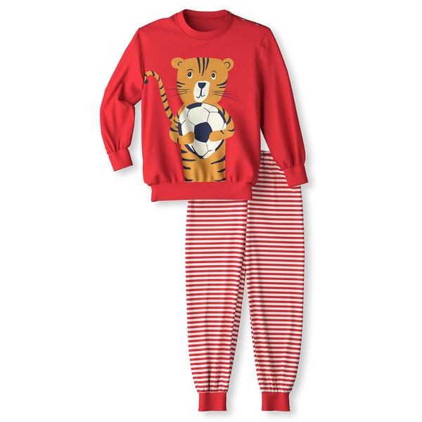 CALIDA Toddlers Children's Cuffed Pyjamas, Made from 100% Soft Organic