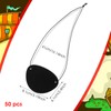 50 Pcs Pirate Eye Patches, Black Felt Pirate Eye Patches