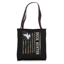 Duck Hunter American Flag Duck Hunting Lover Tote Bag