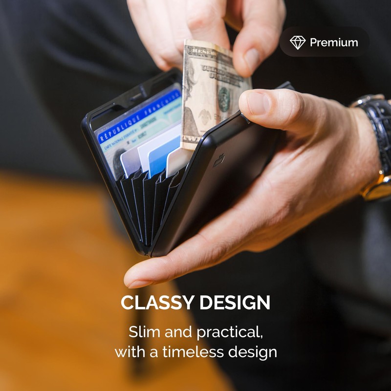 ÖGON Smart Wallets - Aluminium Wallet Big Stockholm - RFID