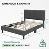 Novilla Queen Size Bed Frame Upholstered Platform Queen Bed Frame