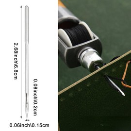 20PCS Leather Sewing Awl Kit, Canvas Leather Sewing Awl Round Hole Needle, Hand Sewing Needle for Shoe Repairing, DIY Handmade