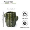 Zaposcca Ceramic Cactus Pen Holder, Cactus Decor Cute Pencil Holder,