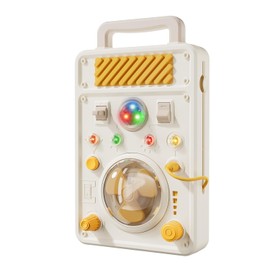 SOCBTNSO Montessori Toys for 1 Year Old Boys Girls - Toddler Busy Board with Handle, Electronic Light Switch Toy and Adjustable Speed Fan for Fine Motor Skills, Travel Toys for Toddlers 1-3