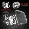 CHUSYYRAY For Ford E150 E250 E350 Pair 7x6" LED Headlight