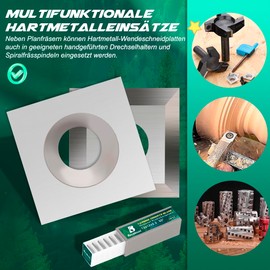 10 pieces HM reversible blade replacement blades 10.5 x 10.5 x 2.2 mm 35° carbide indexable inserts square for face milling cutter for wood turning tool