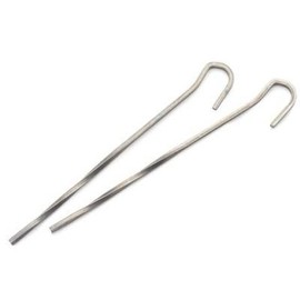Gelert Pack of 10 x 7" Tent/Awning Steel Skewer Pegs