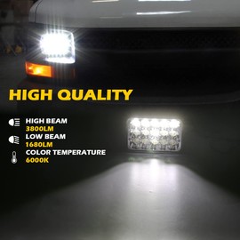 Black Pair 5X7 7X6 Inch Led Headlights Sealed Beam Hi/Lo Replace H6054 Headlights Compatible with Jeep Grand Cherokee XJ YJ Toyota pickup Dodge Ram Ford F250 E350