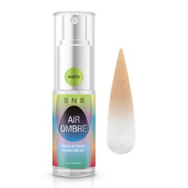 SNS Air Ombre Nail Spray Powder (Nude, AO076) - Nail Art Manicure Designs Using Spray-On Tech - For Beginner Nail Techs & DIY Enthusiasts - Works With Dip Powder, UV Gel & Acrylic