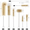 MASTERTOP 9 Pieces Bottle Brush Set - Long Water Bottle