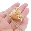 Gold Flowers Hanging Bells for Door Knob Decoration, Christmas Home