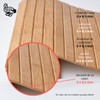 ABACHI WOOD Natural Wood Sofa Tray Heat Resistant Drink Snack