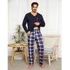 Uniexcosm Mens Pyjamas Set, Pjs for Men Sets Long Sleeve