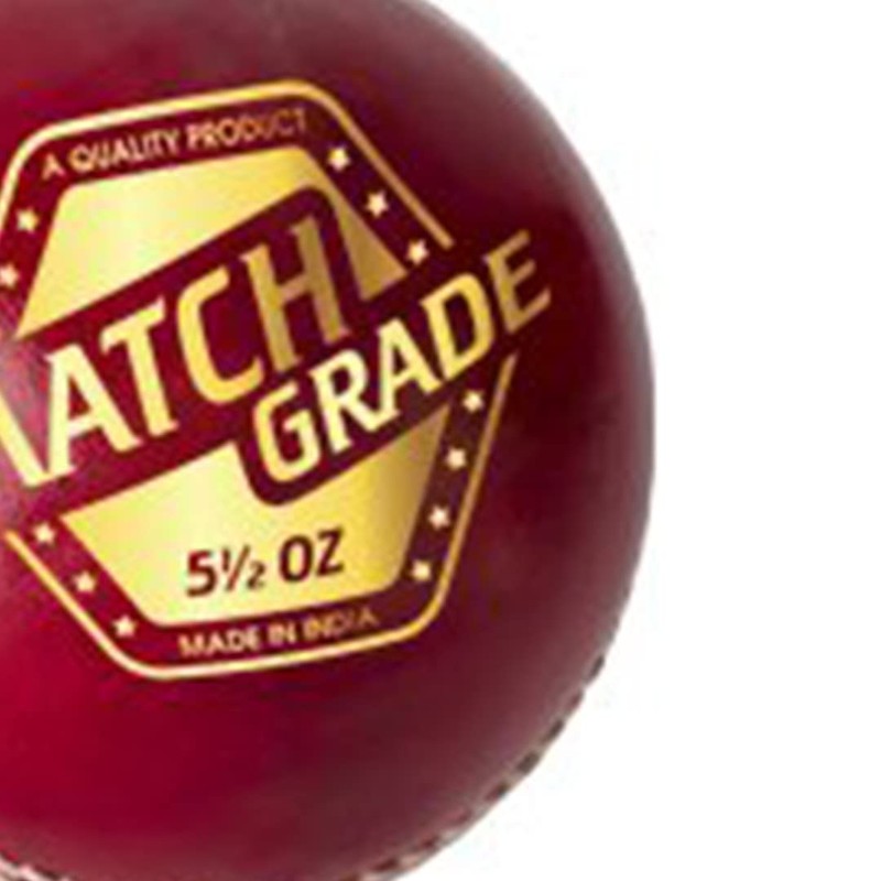 DSC Match Grade Cricket Leather Ball (Red)